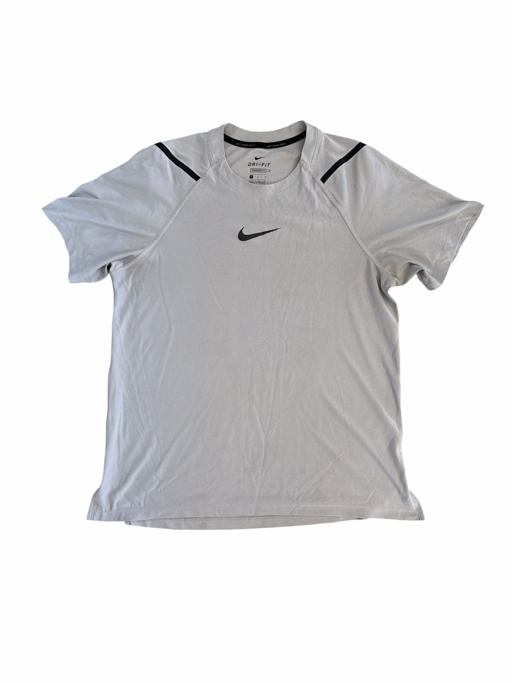 Nike Pro Dri-FIT White Performance Training Shirt Size Medium